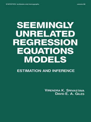 cover image of Seemingly Unrelated Regression Equations Models